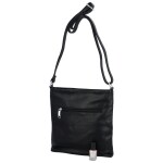 Příjemná dámská koženková crossbody s výraznou ozdobou Alice, černá