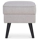 Taburet, krémová látka, nohy buk