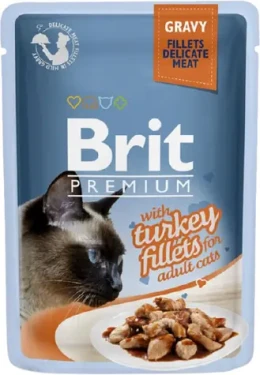 Brit cat Premium Fillets in Gravy Turkey 85 g