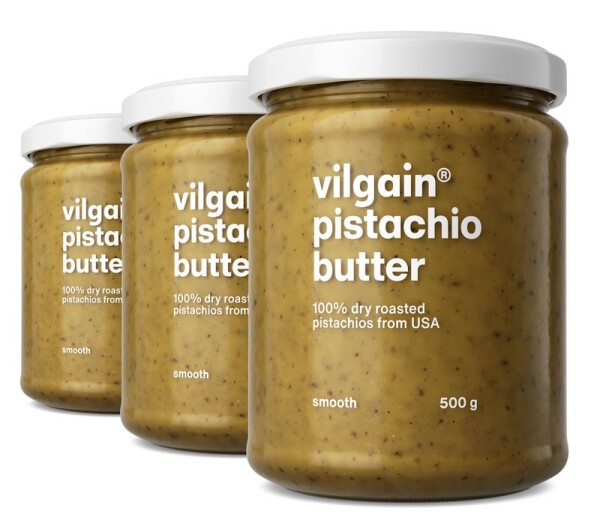 Vilgain 100% Pistáciové máslo – 3× jemné 500 g