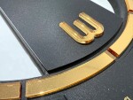 DumDekorace GOLDEN HARMONY, designové nástěnné hodiny 30 cm