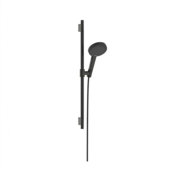 HANSGROHE - Raindance Alive Select S Set sprchové hlavice, tyče a hadice, 3 proudy, EcoSmart, kartáčovaný černý chrom 24602340