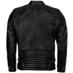Pánská Kožená Bunda Black Jet Classic Brixton Černá Velikost: