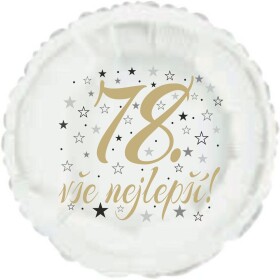 78. narozeniny balónek kruh Balonky.cz 78. narozeniny balónek kruh Balonky.cz