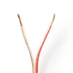 Nedis Repro kabel 2x 2.50 mm2 transparentní / CCA / 100.0 m / Kulatý / PVC (CAGW2500TR1000)