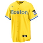 Nike Pánský dres Boston Red Sox MLB Alternate - Žlutá Velikost: M