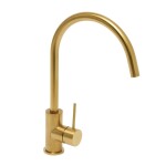 Dřezová baterie SAT Aurum s otočným ramínkem broušená zlatá SATBAUR280BG SATBAUR280BG