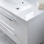 MEREO - Bino, koupelnová skříňka 81 cm, bílá/dub CN671S
