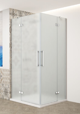 GELCO - TRINITY CHROM obdélníkový kout 900x1000 rohový vstup, matné sklo, GT2290-10M-CH GT2290-10M-CH