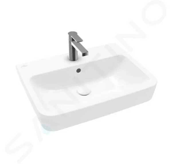 VILLEROY & BOCH - O.novo Umyvadlo 600x460 mm, s přepadem, otvor pro baterii, alpská bílá 4A416001