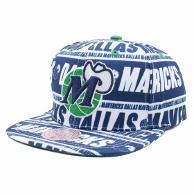 Mitchell & Ness Pánská kšiltovka Dallas Mavericks NBA Meat Paper Snapback - Tyrkysová