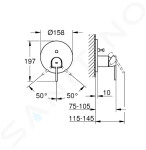 GROHE - Plus Baterie pod omítku pro 2 spotřebiče, kartáčovaný Hard Graphite 24060AL3