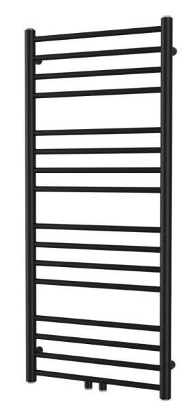 Radiátor kombinovaný SAT Paul 114x50 cm středové připojení černá matná SATRAPA1140500SBL SATRAPA1140500SBL