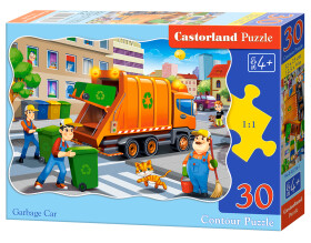 Puzzle Castorland 30 dílků - Popelářské auto
