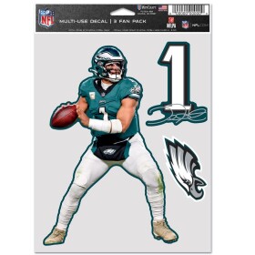 Samolepka Philadelphia Eagles NFL Jalen Hurts #1 Player Set (3 ks)% 1 ks