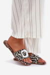 Ploché Dámské Pantofle S Ozdobnou Přezkou Zebra Clariola 39