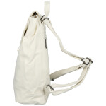 Trendy dámský koženkový kabelko-batoh Vexen, bílý