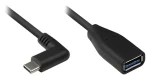 Good Connections USB-C - USB-A OTG černá / Kabel / USB 3.2 Gen 1 / 0,1 m / 5 Gbit/s (2811-OTGW)