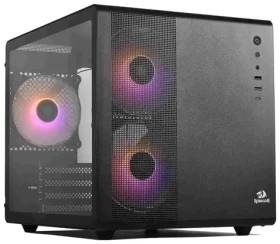 Redragon GC-570 Pagos 1 ARGB černá / Micro ATX / 2x USB-A + 1x USB-C / bez zdroje / průhledná bočnice (GC-570)