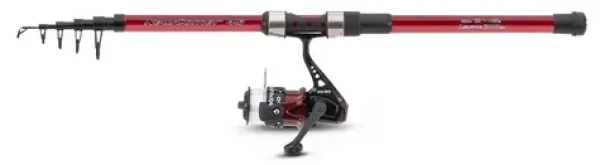 Saenger Sada prutu s navijákem Newcomer Set II 2,4m 15-45g Červená (5899242)