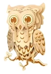 WOODCRAFT Dřevěné 3D puzzle Sovička