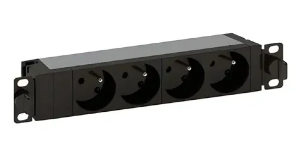 Legrand PDU 10" 4x230V / Rozvodný panel / 1U / 16A / kabel 1 m (646800)