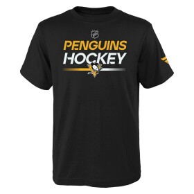 Outerstuff Dětské Tričko Pittsburgh Penguins Apro Wordmark Ss Ctn Tee Velikost: Dětské let)