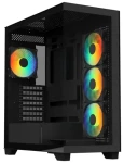 BitFenix CETO černá / PC skříň / ATX / 4x 120mm FRGB / 2x USB 3.0 + USB-C / bez zdroje / průhledná bočnice (BFC-CET-500-KKGSK-4F)