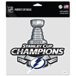 Fanatics Samolepka Tampa Bay Lightning NHL 2021 Stanley Cup Champions 8'' x 8'' Perfect-Cut Decal% 1 ks