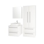 Mereo Bino, koupelnová skříňka 80 cm, bílá CN661SN