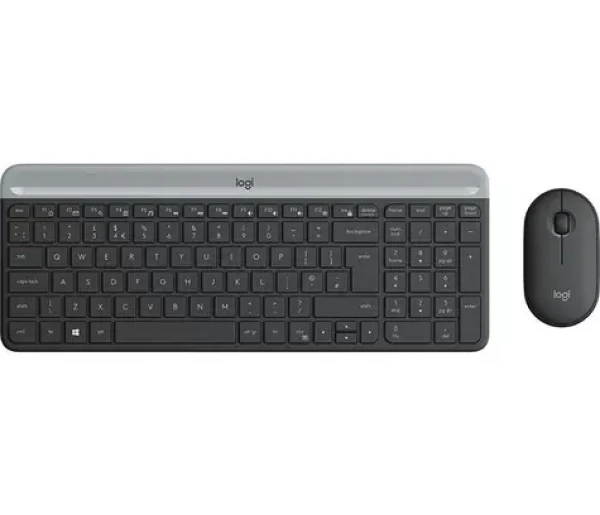 Logitech Slim Wireless Combo MK470 SKD šedá / bezdrátová sada klávesnice a myši / SKD verze (920-009200)