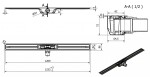 I-Drain - Linear 72 Nerezový sprchový žlab PRO SS Linear, délka 120 cm, s hydroizolací IP5M12001X1