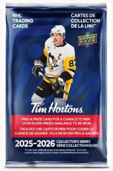 Hokejové Karty 2025-26 Upper Deck Tim Hortons Greatest Hockey Hobby Balíček