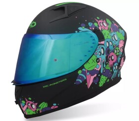 Integrální helma Xrc Monsters matt black - L / černá