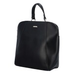 Pevný koženkový dámský městský batůžek Romantica, černá