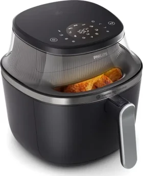 Philips 3000 series NA331/00 černo-stříbrná / Horkovzdušná fritéza / 1700 W / objem 6.2l (NA331/00)