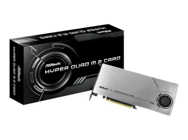 ASRock Hyper Quad M.2 Card / PCIe 4.0 x16 / 4 x M.2 (90-MCA0G0-00UANZ)