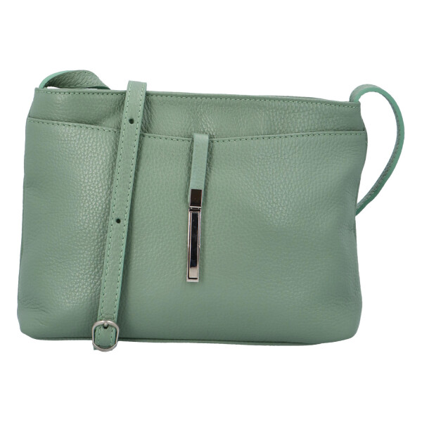 Dámská kožená kabelka Mirna, zelená