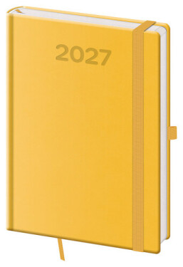 Diář 2027 denní A5 Print Pop - žlutá