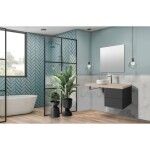 Mereo Ponte, koupelnová deska pod umyvadlo 140 cm, dub Riviera CN263DR