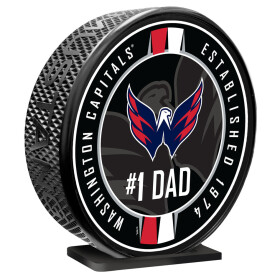 Mustang Puk Washington Capitals NHL 8" MEGA Puck #1 Dad Ribbon