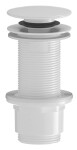 SAPHO - Umyvadlová výpust 5/4“, click-clack, velká zátka, 10-80, ABS/bílá CV1132W