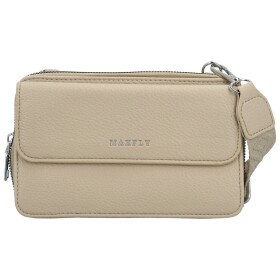 Trendy dámská koženková crossbody peněženka Radola, béžová