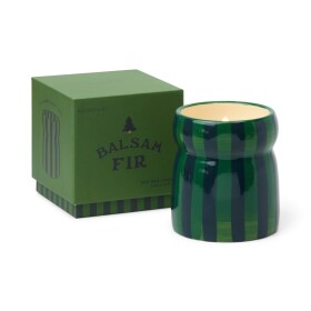 Paddywax Vonná svíčka Cabana Green/Navy Balsam Fir 184 g, zelená barva, keramika, vosk