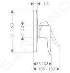 HANSGROHE - Metris New Sprchová baterie pod omítku, chrom 31685000