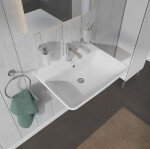 DURAVIT - ME by Starck Umyvadlo 650x490 mm, s přepadem, s otvorem pro baterii, bílá 2335650000