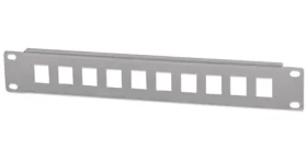 Intellinet 10" šedá / Patch panel / 10 portů / 1U / neosazený (714969)