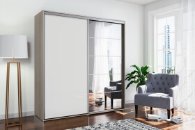 Šatní skříň Ska A21 XL Barva korpusu: Dub - sonoma, Rozměry: 100 cm, Dveře: Bílé