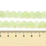 Přírodní světle zelený nefrit - ∅ 8 mm - 1 ks
