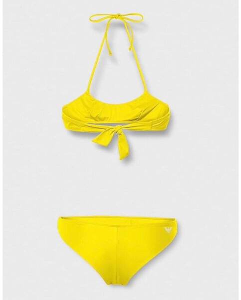 Dámské dvoudílné plavky žlutá Emporio Armani žlutá